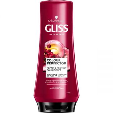 Balsam Reparator pentru Par Vopsit, Nuantat sau cu Suvite - Schwarzkopf Gliss Hair Repair Colour Perfector Repair & Protect Conditioner for Coloured, Highlighted Hair, 200 ml