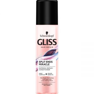 Balsam Spray Reparator pentru Par Deteriorat si Varfuri Despicate - Schwarzkopf Gliss Hair Repair Split Ends Miracle Express-Repair-Conditioner for Damaged Hair & Split Ends, 200 ml