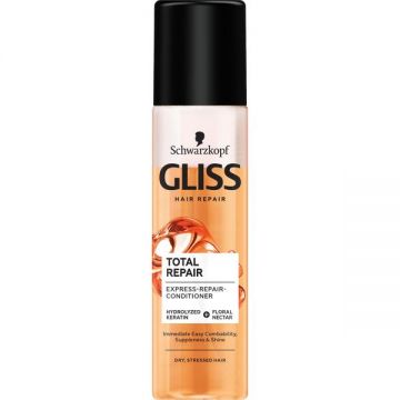 Balsam Spray Reparator pentru Par Uscat si Deteriorat - Schwarzkopf Gliss Hair Repair Total Repair Express-Repair-Conditioner for Dry, Stressd Hair, 200 ml