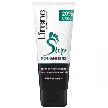 Crema concentrata Lirene Stop-Descuamare, cu 20% Uree, pentru o catifelare intensa a picioarelor, 75ml