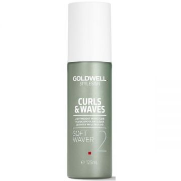 Crema pentru Parul Ondulat - Goldwell StyleSign Curls & Waves Lightweight Wave Fluid Soft Waver, 125 mlo