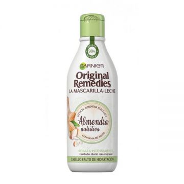 Lapte de Par Hidratant cu Migdale - Garnier Original Remedies La Mascherilla-Leche Almendra Nutritiva Cabello Falto de Hidratacion, 300 ml