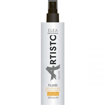 Fluid restaurator pentru par cu extract de seminte de floarea soarelui si ulei de argan Elea Professional Artisto, 300 ml