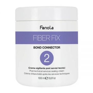 Masca de Sigilare pentru Par Vopsit sau Decolorat- Fanola Fiber Fix Bond Connector N.2 Sealing Cream Coloring-Bleaching, 1000 ml