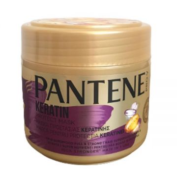 Masca Reparatoare cu Keratina pentru Par Subtiat si Deteriorat - Pantene Pro-V Keratin Protect Mask, 300 ml