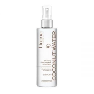 Apa organica autobronzanta Lirene, cu apa de cocos, 200ml