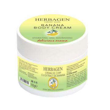 Crema de corp cu extract de banana - Herbagen Banana Body Cream, 150g