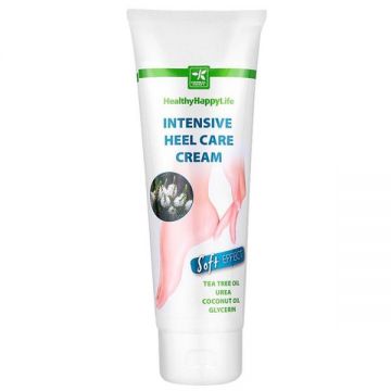 Crema pentru Ingrijirea Intensiva a Calcaielor Crapate cu Ulei din Ceai Verde si Uree - Healthy Happy Life Intensive Heel Care Cream, 100 ml