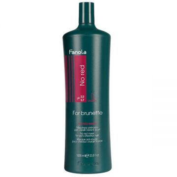 Masca Impotriva Tonurilor de Rosu pentru Parul Brunet - Fanola No Red Mask For Brunette, 1000ml