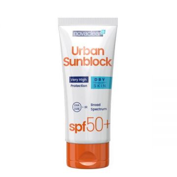 Protectie solara inalta pentru ten uscat, Urban Sunblock, SPF50 NovaClear, 40 ml