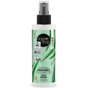 Spray Calmant si Hidratant pentru Toate Tipurile de Ten cu Aloe Vera si Avocado Organic Shop, 150ml