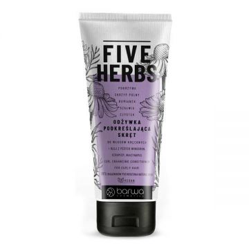 Balsam par redefinire bucle pe baza de plante Five Herbs, Barwa Cosmetics, 180 ml