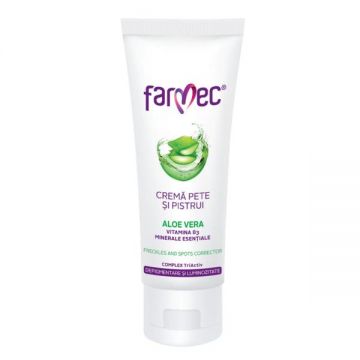 Crema cu Aloe Vera pentru Pete si Pistrui - Farmec Freckles and Sports Corrector, 50ml