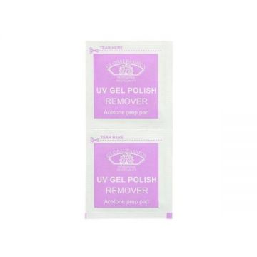 Set 200 pliculete cu soak off remover,Global Fashion lavanda