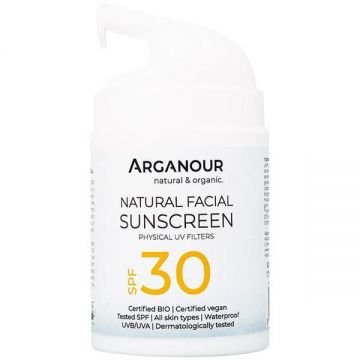 Crema BIO cu Protectie Solara - Arganour Sunscreen SPF 30, 50ml