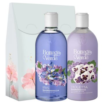 Set cadou femei, geluri de dus, cu aroma de iris si extract de violete