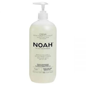 Balsam Crema Restructurant cu Iaurt pentru Par Uscat, Fragil si Lipsit de Stralucire 2.2 Noah, 1000ml