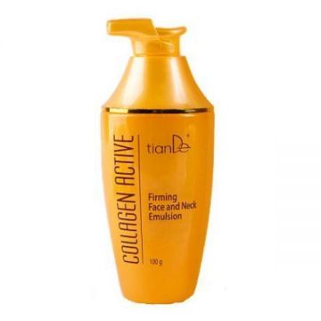 Lotiune pentru fermitatea pielii feței și a gâtului, colagen activ tianDe, 100 g