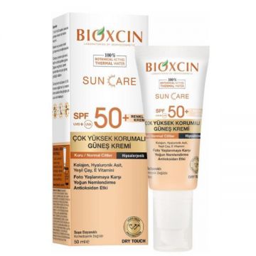 Crema  cu protectie solara nuantatoare pentru fata  Bioxcin SPF 50+, 50ml