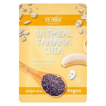 Masca de Fata Hidratanta cu Ovaz, Banana si Chia Victoria Beauty Camco, 20 ml