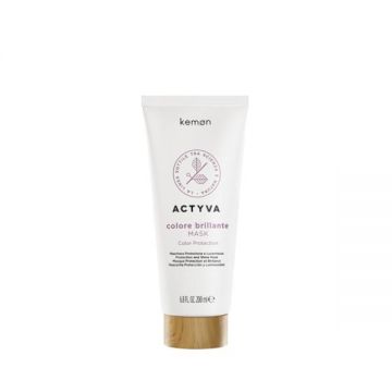 Masca pentru Par Vopsit - Kemon Actyva Colore Brillante Mask, 200 ml