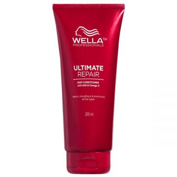 Balsam de Reparare cu AHA & Omega 9 Pentru Par Deteriorat Pasul 2 - Wella Professionals Ultimate Repair Deep Conditioner, 200 ml