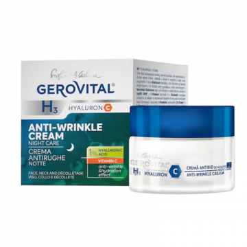 Crema Antirid de Noapte Gerovital H3 Hyaluron C, 50 ml