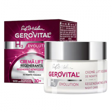 Crema lift Regeneranta Gerovital H3 Evolution, de Noapte, 50 ml