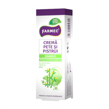 Crema pentru Fata Farmec Pete si Pistrui, 50 ml