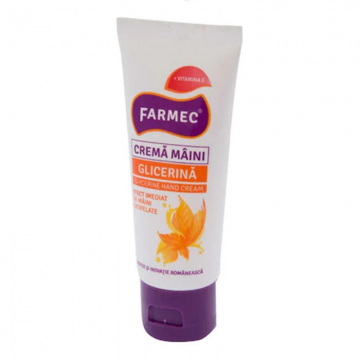 Crema pentru Maini Farmec cu Glicerina, 40 ml