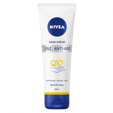 Crema pentru Maini Nivea 3 in 1 Q10 Anti Imbatranire, 100 ml