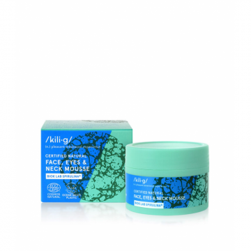 Crema spuma cu spirulina pentru fata, ochi si decolteu, Kilig Nature, 60 ml