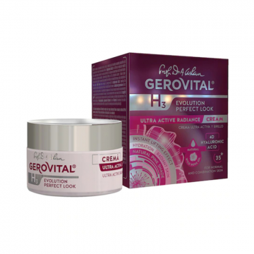 Crema Ultra Activa si Luminozitate Gerovital H3 Evolution Perfect Look, 50 ml