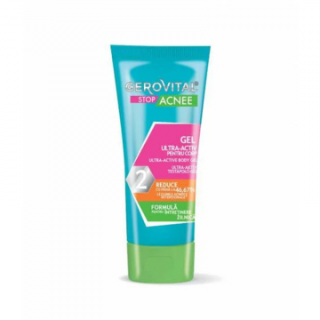 Gel Ultra-Activ Gerovital Stop Acnee pentru Corp, 50 ml