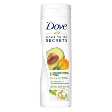 Lotiune Corp DOVE Invigorating Ritual, 250 ml, cu Extract de Avocado si Galbenele