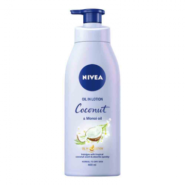 Lotiune de Corp Nivea Coconut & Monoi Oil pentru Piele Normala si Uscata, 400 ml