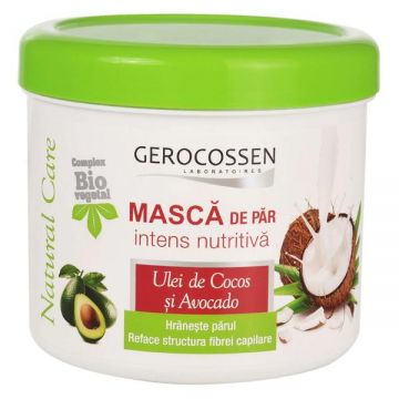 Masca de Par Intens Nutritiva Natural Care, Gerocossen Laboratoires, 450 ml