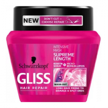 Masca Par GLISS Supreme Length, 300 ml, Par Degradat