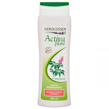 Sampon Regenerant Activa Plant cu Ulei de Ricin, Pantenol si Vitamine E, Gerocossen, 400 ml