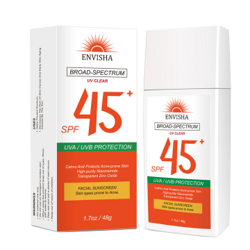 Crema de protectie solara pentru fata, SPF 45+, Envisha by Verilaria, 48g