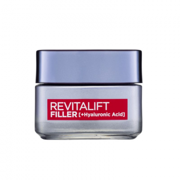 Crema de zi, Loreal, Revitalift Filler, Hyaluronic Acid, 50 ml