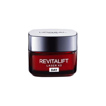 Crema de zi, Loreal, Revitalift Laser X3, Hyaluronic Acid, 50 ml