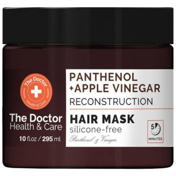 Masca Reconstructoare The Doctor Health & Care - Panthenol and Apple Vinegar, 295 ml