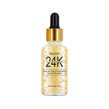 Ser facial cu acid hialuronic, active collagen, aur 24k, Bellezon, 30 ml