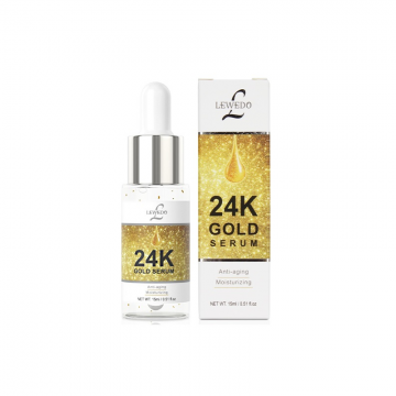 Ser facial cu Acid Hialuronic, Aur 24k, Lewedo, 15ml