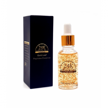 Ser facial cu Acid Hialuronic, Black Edition, Gold 24k, Sevich, 30ml