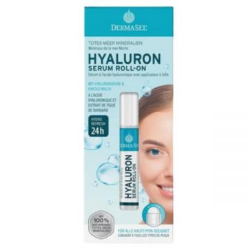 Ser roll-on ochi cu acid hialuronic si lapte de cactus Dermasel 15 ml