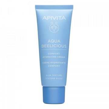 Crema bogata hidratanta Apivita Aqua Beelicious, 40 ml