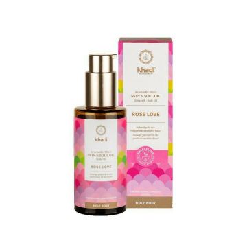 Ulei ayurvedic de trandafir Rose Love, 100ml - Khadi