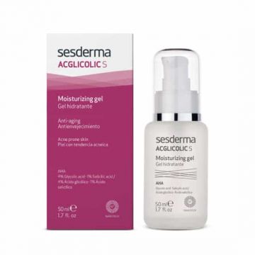 Gel hidratant pentru ten gras cu tendinta acneica Acglicolic S, Sesderma (Gramaj: 50 ml, Concentratie: Gel crema)